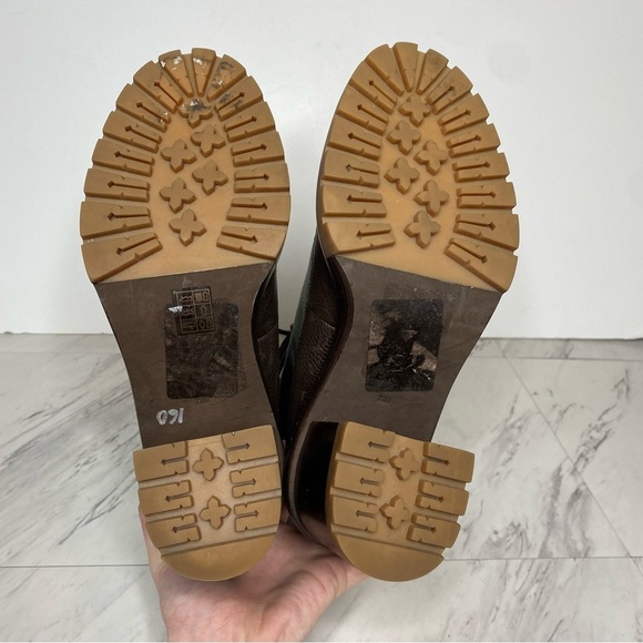 Tory Burch Miller Lug Sole Heeled Lace Up Boot 11M - Picture 13 of 14